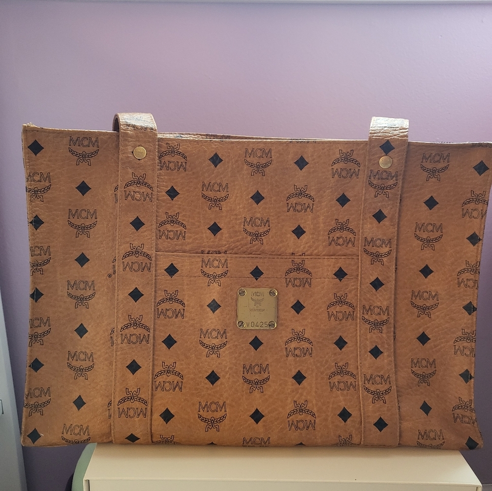 MCM shopping tote bag.